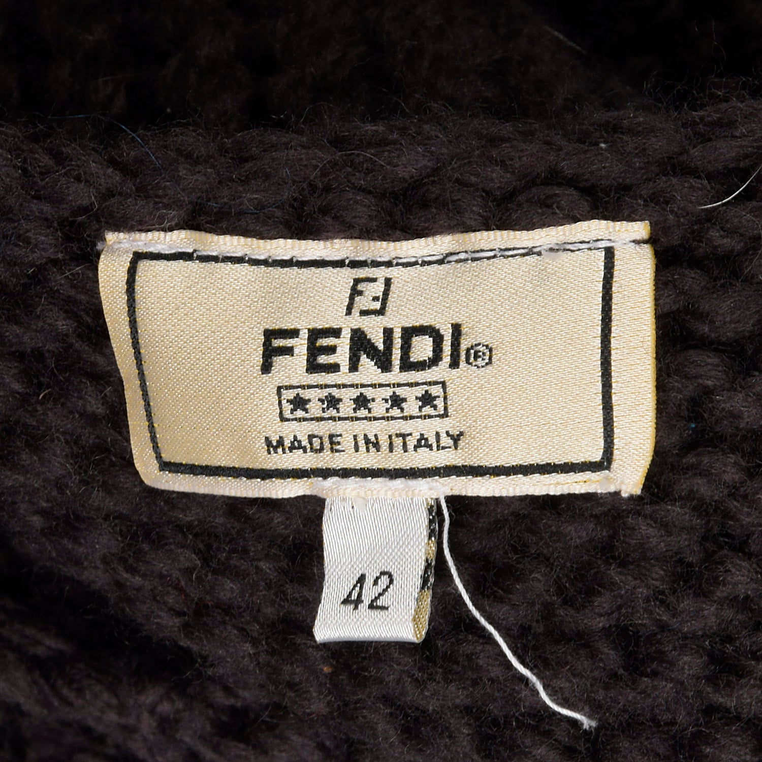 XS Fendi Brown Sweater Vest