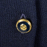 1980s St. John Blue Knit Jumpsuit
