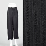 1990s Giorgio Armani Silk Lined Drawstring Pants