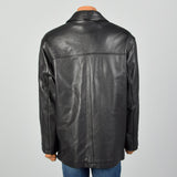 Large Guess Black Leather Jacket