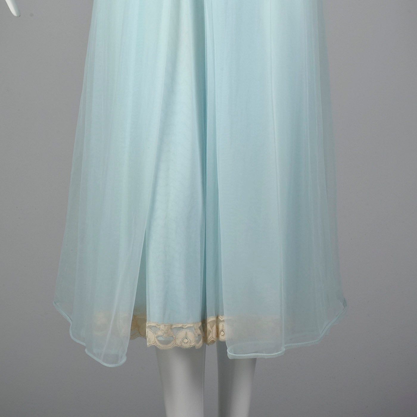 1950s Blue Nightgown and Peignoir Set