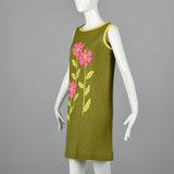 1960s Deadstock Shift Dress with Mesh-Style Overlay