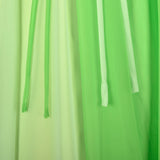 1970s Green Colorblock Maxi Dress