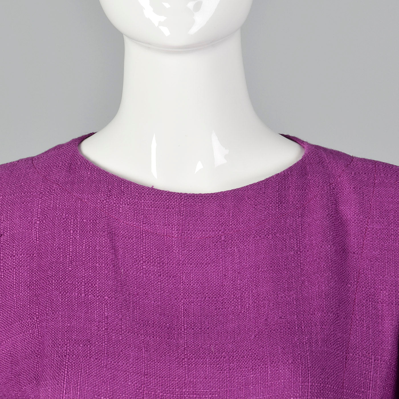 1980s Carolina Herrera Purple Dress
