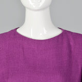 1980s Carolina Herrera Purple Dress