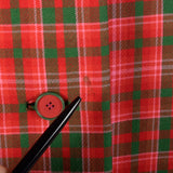 Medium Geoffrey Beene 1960s Red and Green Plaid Swing Coat