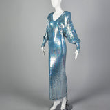 XXS-Small Mark Bouwer 1980s Iridescent Sequin Dress