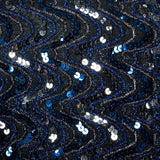XL-XXL Lilli Diamond 1970s Blue Sequin Long Dress