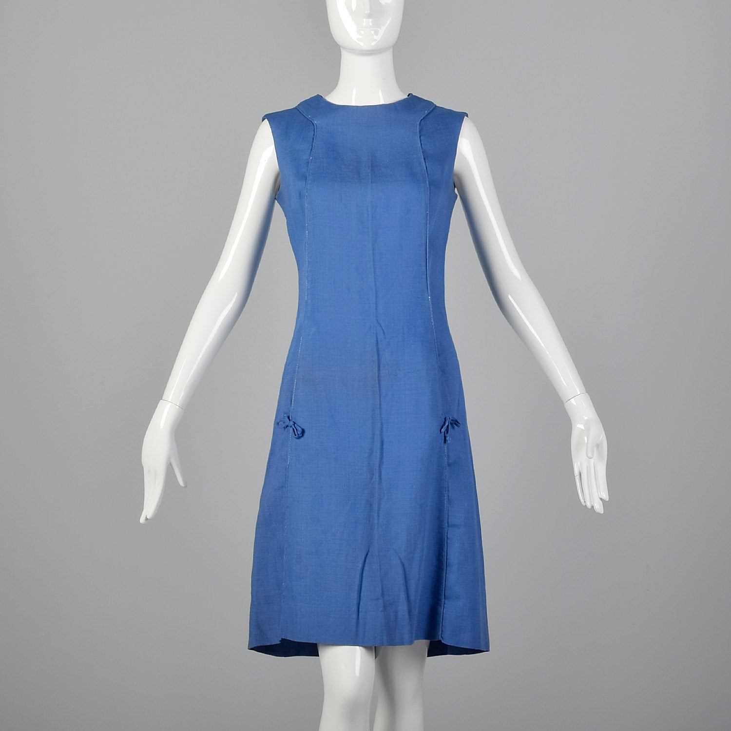 XS 1960s Blue Shift Dress