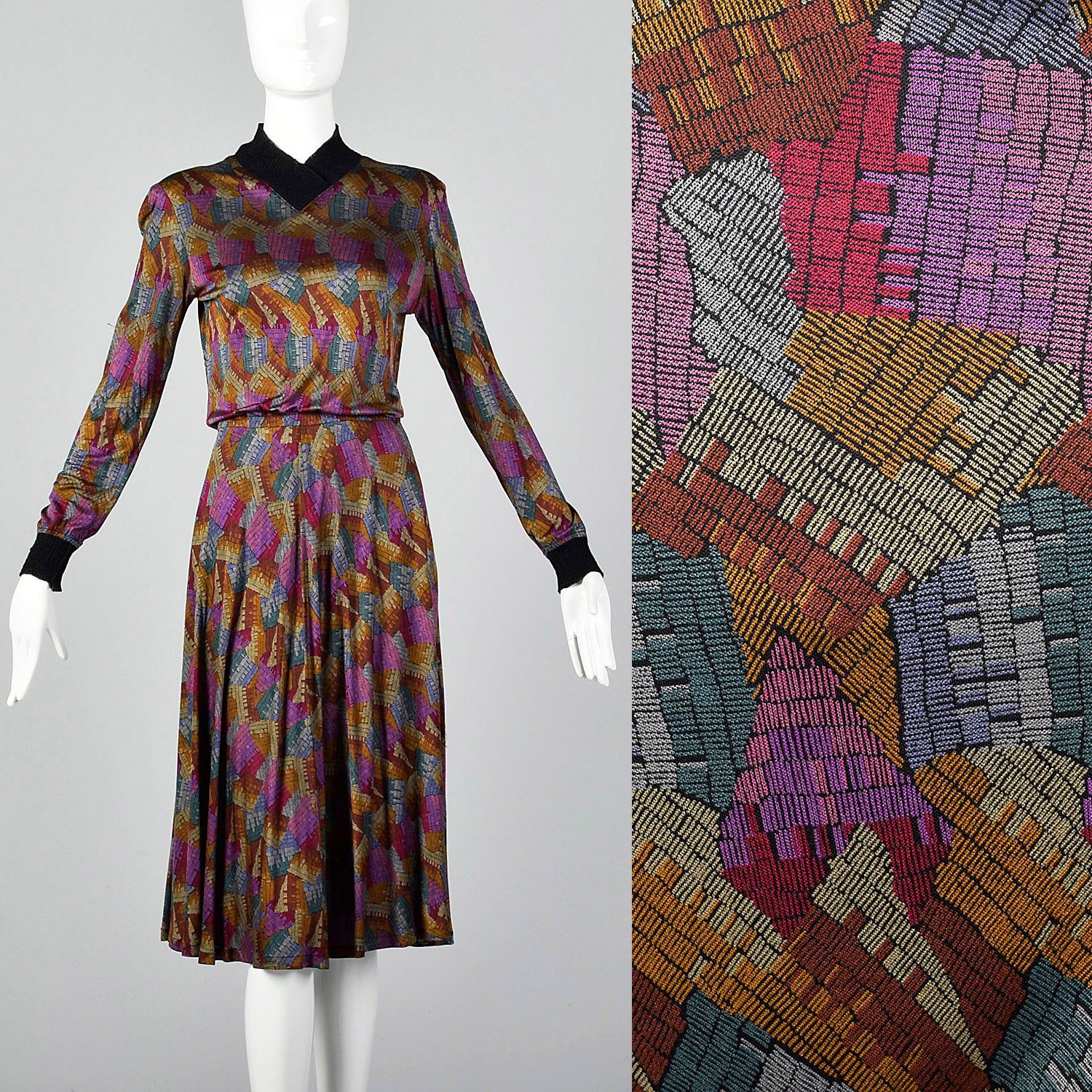 XS - S Missoni 1970s Silk Dress