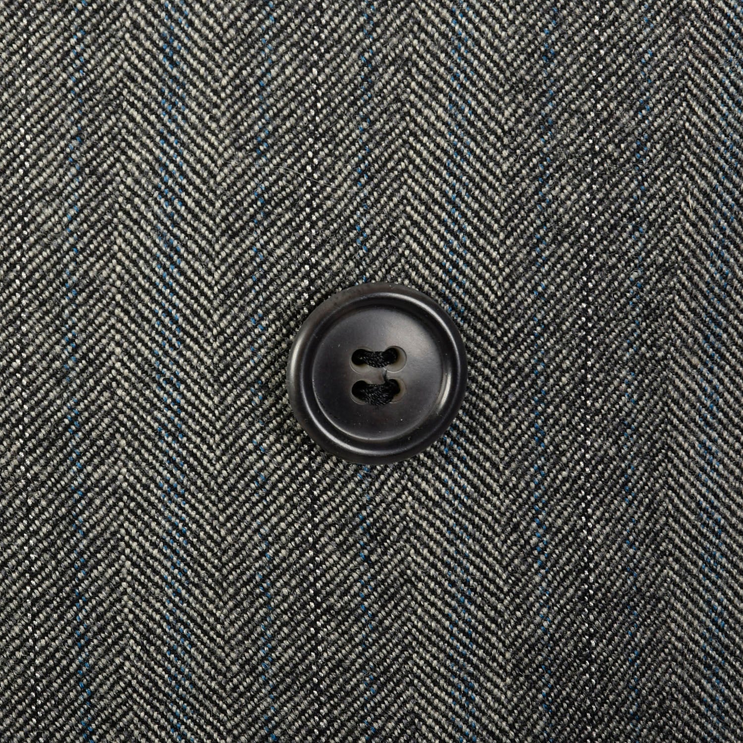 42L 1940s 2pc Suit Grey Herringbone Twill Double Breasted Peak Lapel