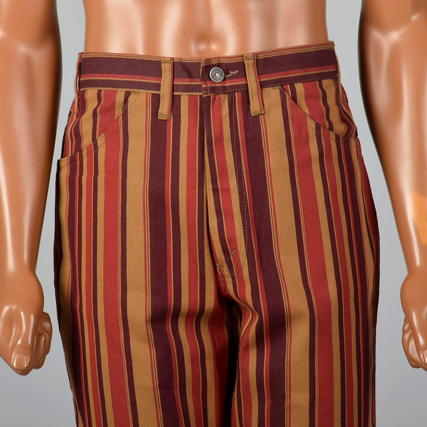 1960s Mens Deadstock Levi's Stripe Bell Bottoms