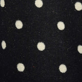 1980s Gianni Versace Skirt Oversized Blazer & Wrap Skirt in Black Velvet with White Polkadots