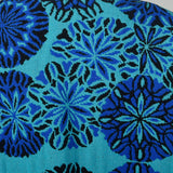 1970s Reversible Blue Floral Tapestry Cape