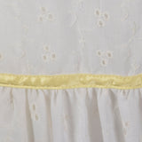1970s White Eyelet Dress