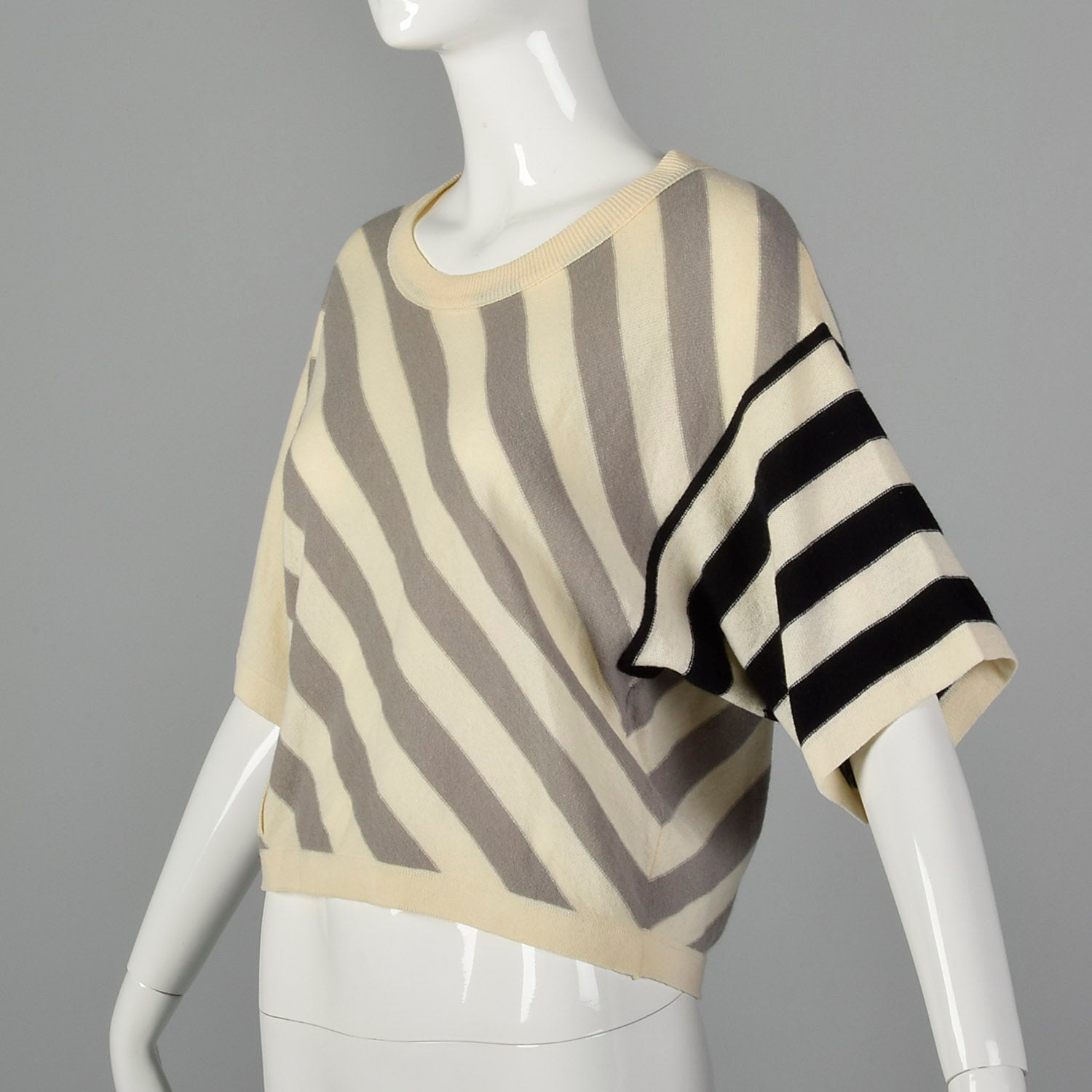 Sonia Rykiel Small Short Sleeve Striped Sweater