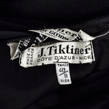 Small J. Tiktiner 1960s Black A Line Skirt