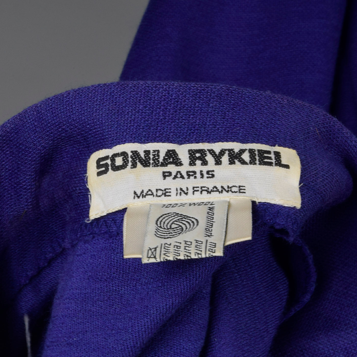 1990s Sonia Rykiel Purple Knit Pleated Skirt