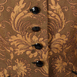 1950s Brown Lace Overlay Skirt Suit