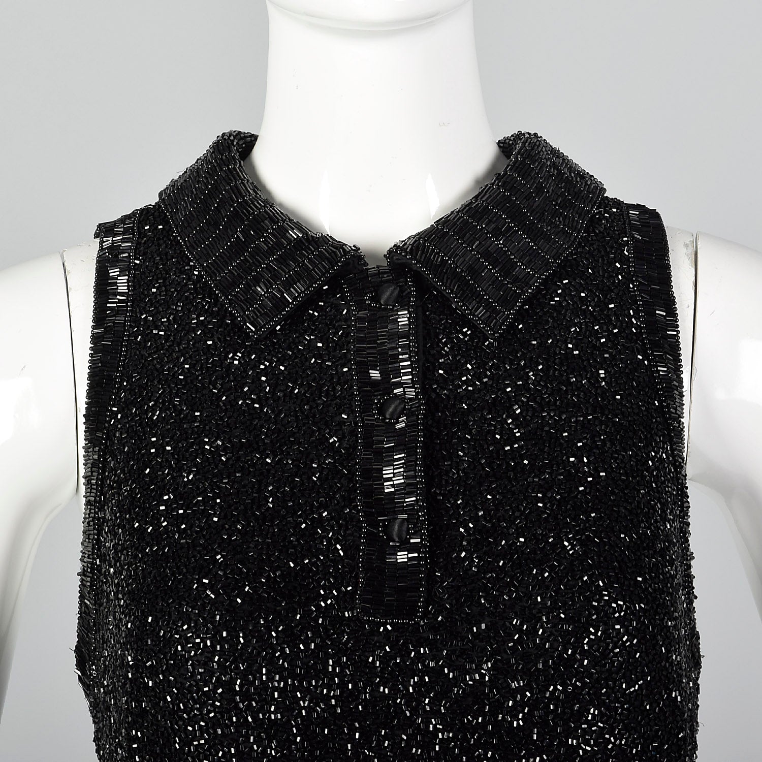 Medium Bob Mackie 1980s Heavily Beaded Black Dress