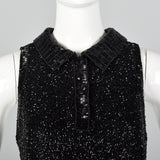 Medium Bob Mackie 1980s Heavily Beaded Black Dress