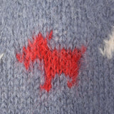 1960s Hand Knit Novelty Scotty Dog Sweater