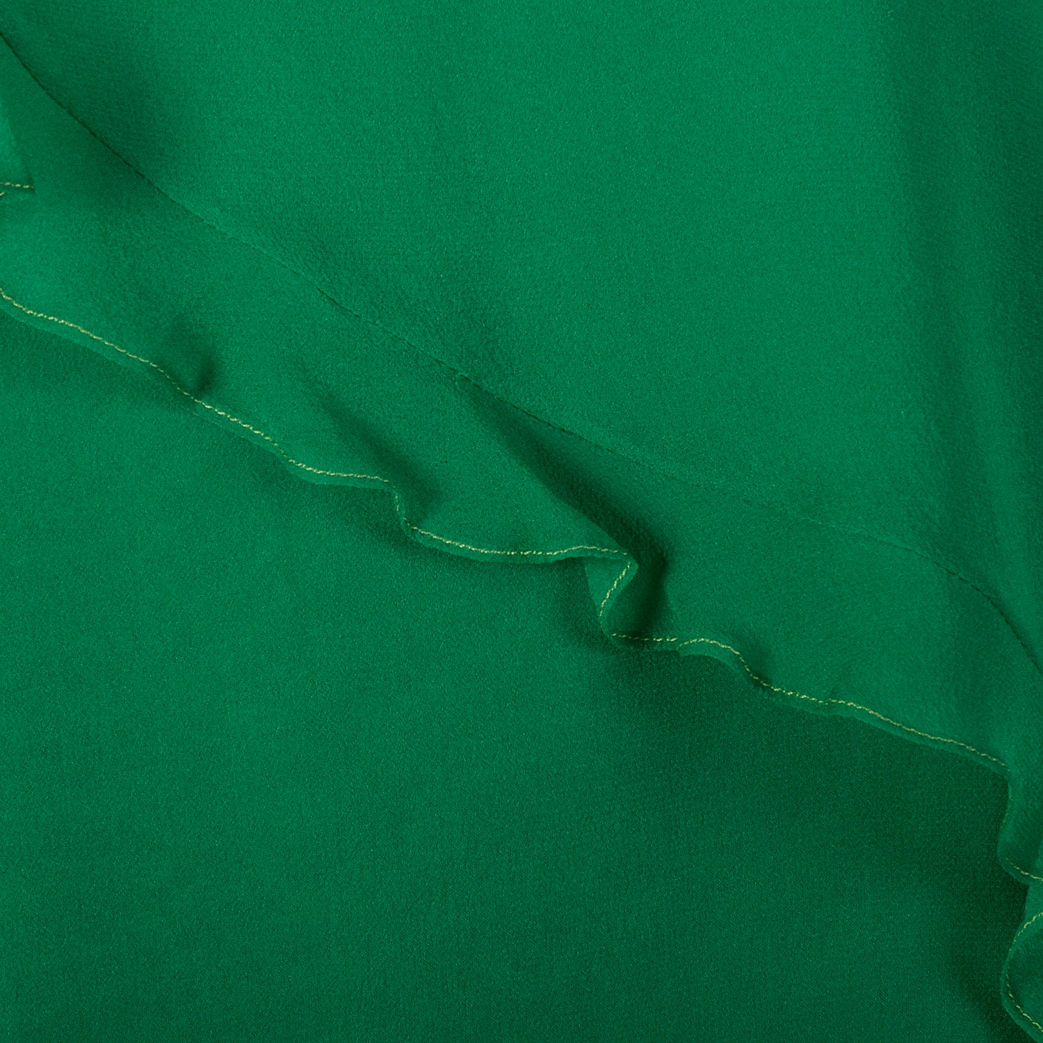 Medium 1970s Mollie Parnis Green Evening Gown Formal Maxi Dress Cape