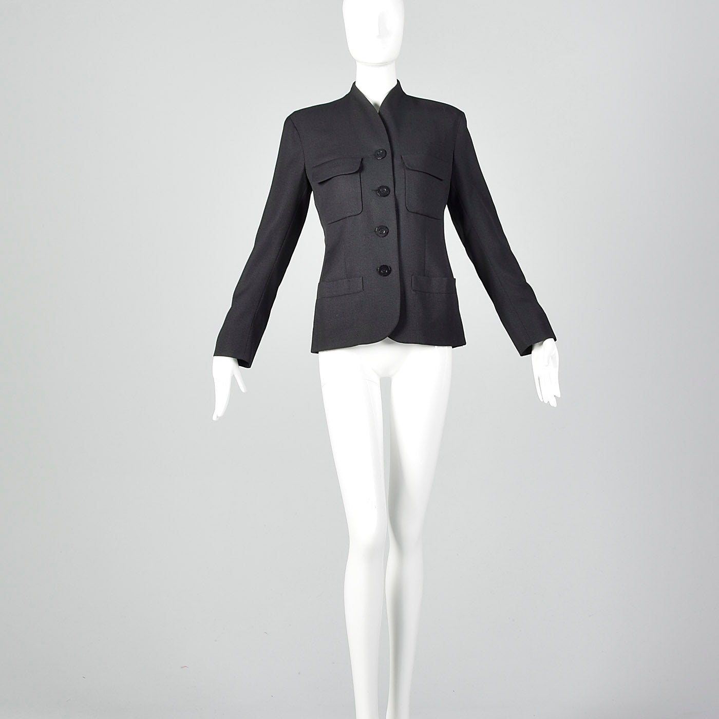 1990s Yves Saint Laurent Black Blazer