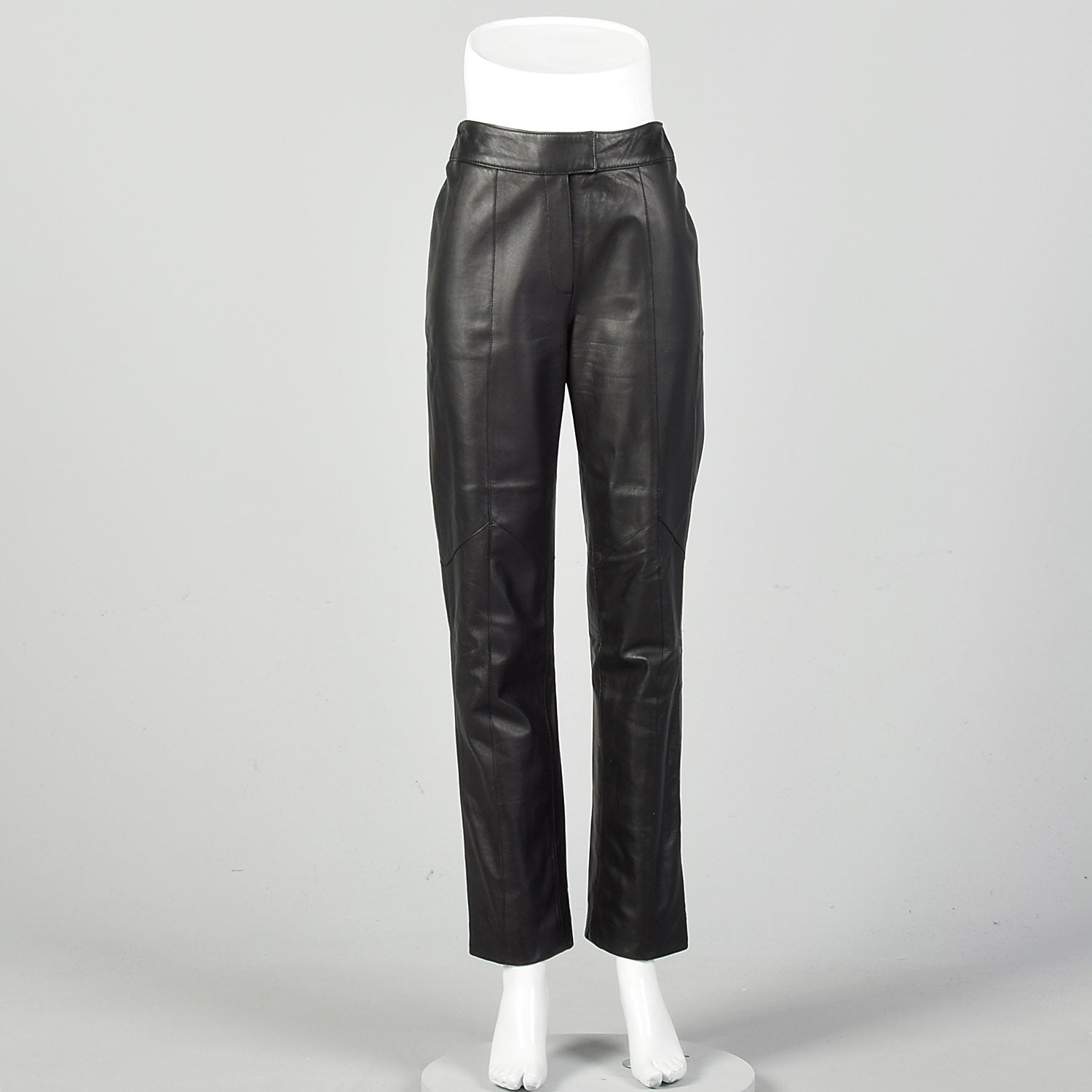 Small Black Leather Pants