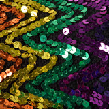 1970s Knit Crop Top with Rainbow Sequins