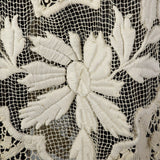 1910s Belle Epoque Antique Guipure Lace Cape