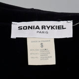 1990s Sonia Rykiel Loose Black Velvet Hooded Coat