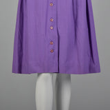 XS-Small 1950s Purple Shirtwaist Day Dress