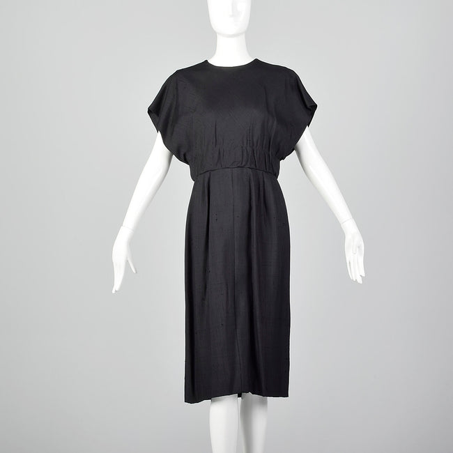 1960s Little Black Dress with Large Back Buttons