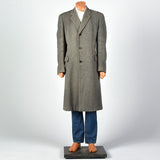 1960s Burberrys Gray Wool Overcoat