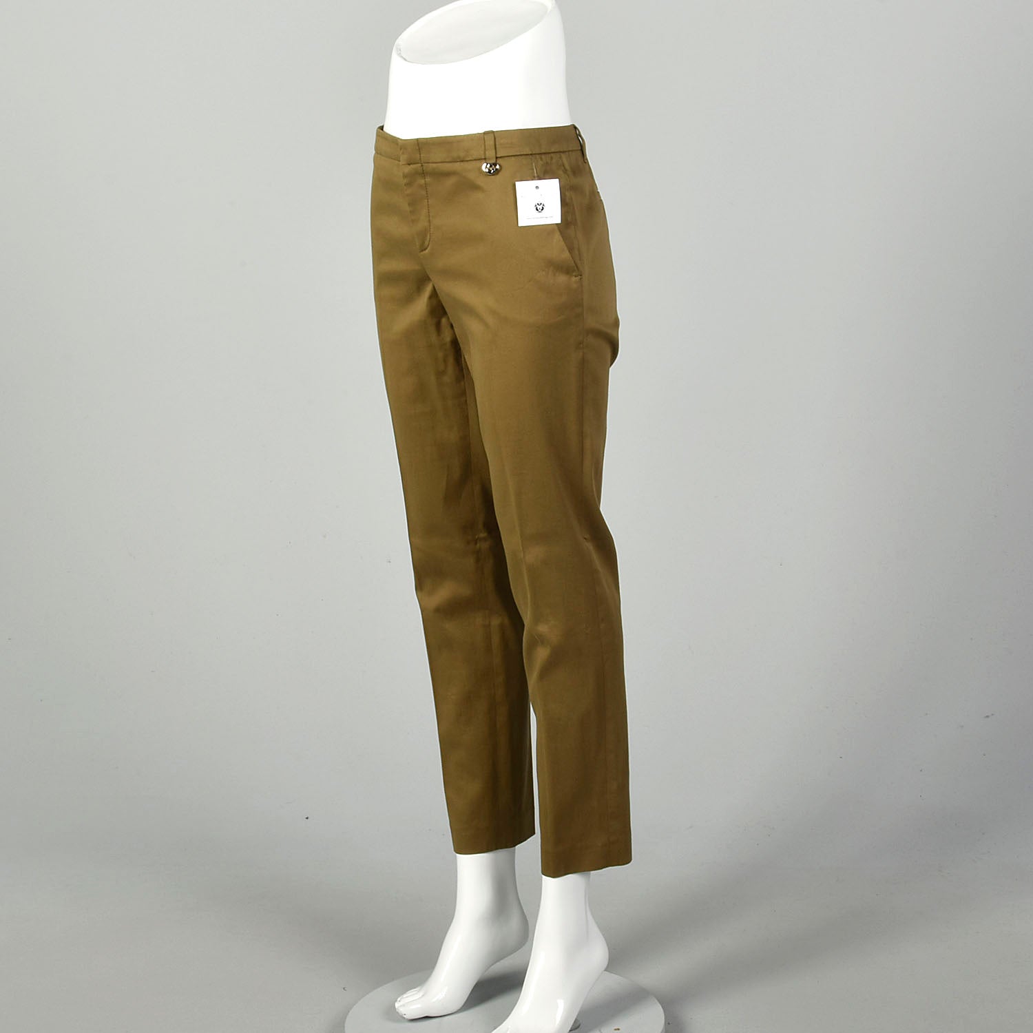 Medium Gucci Capri Pants Tapered Leg Mid Rise Designer Bottoms
