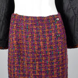 Classic Chanel Pink Tweed Skirt Suit