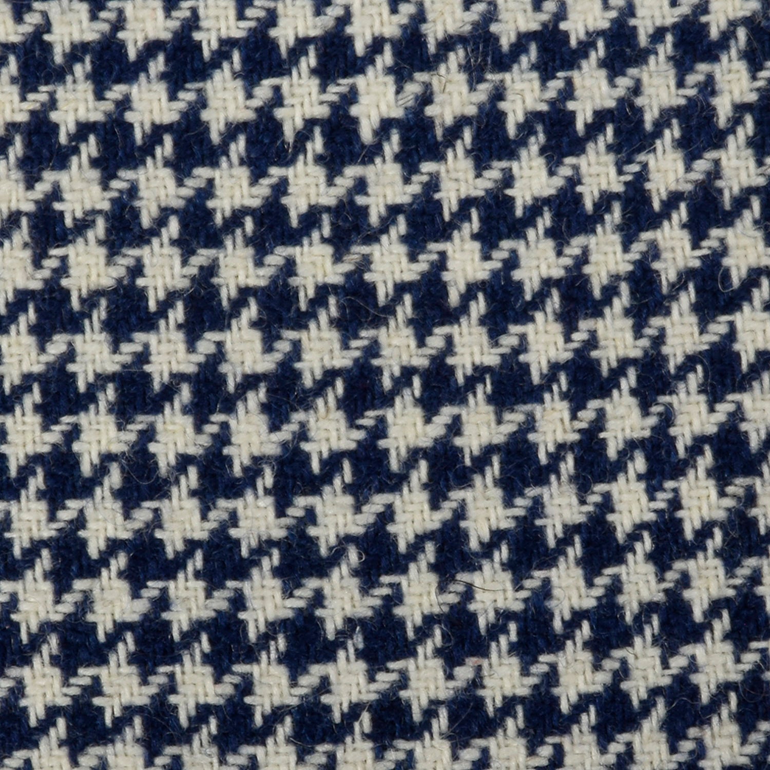 Medium Geoffrey Beene 1970s Navy Houndstooth Dress
