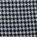Medium Geoffrey Beene 1970s Navy Houndstooth Dress