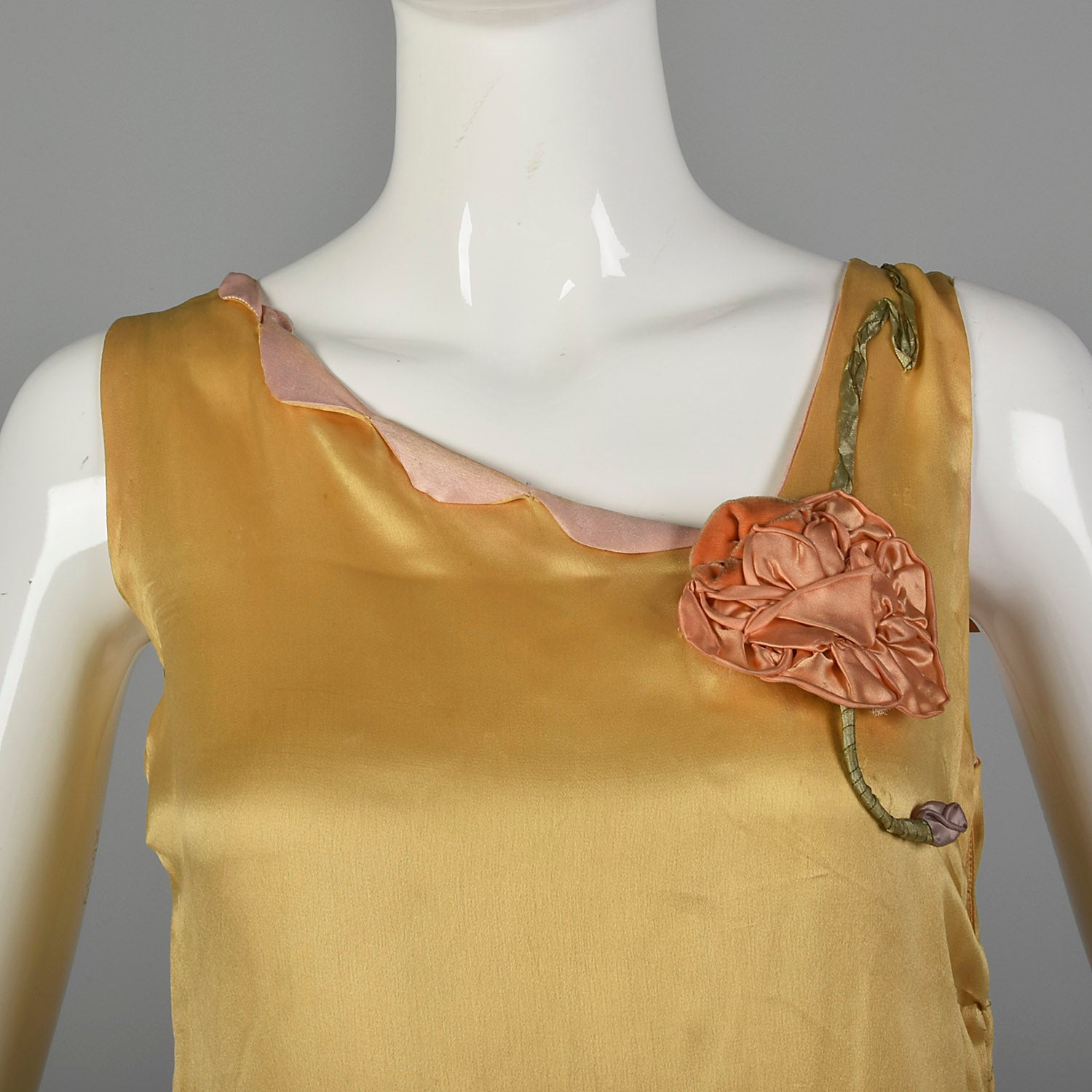 XS 1920s Yellow Dress