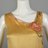 XS 1920s Yellow Dress