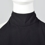 1980s Victor Costa Black Halter Dress