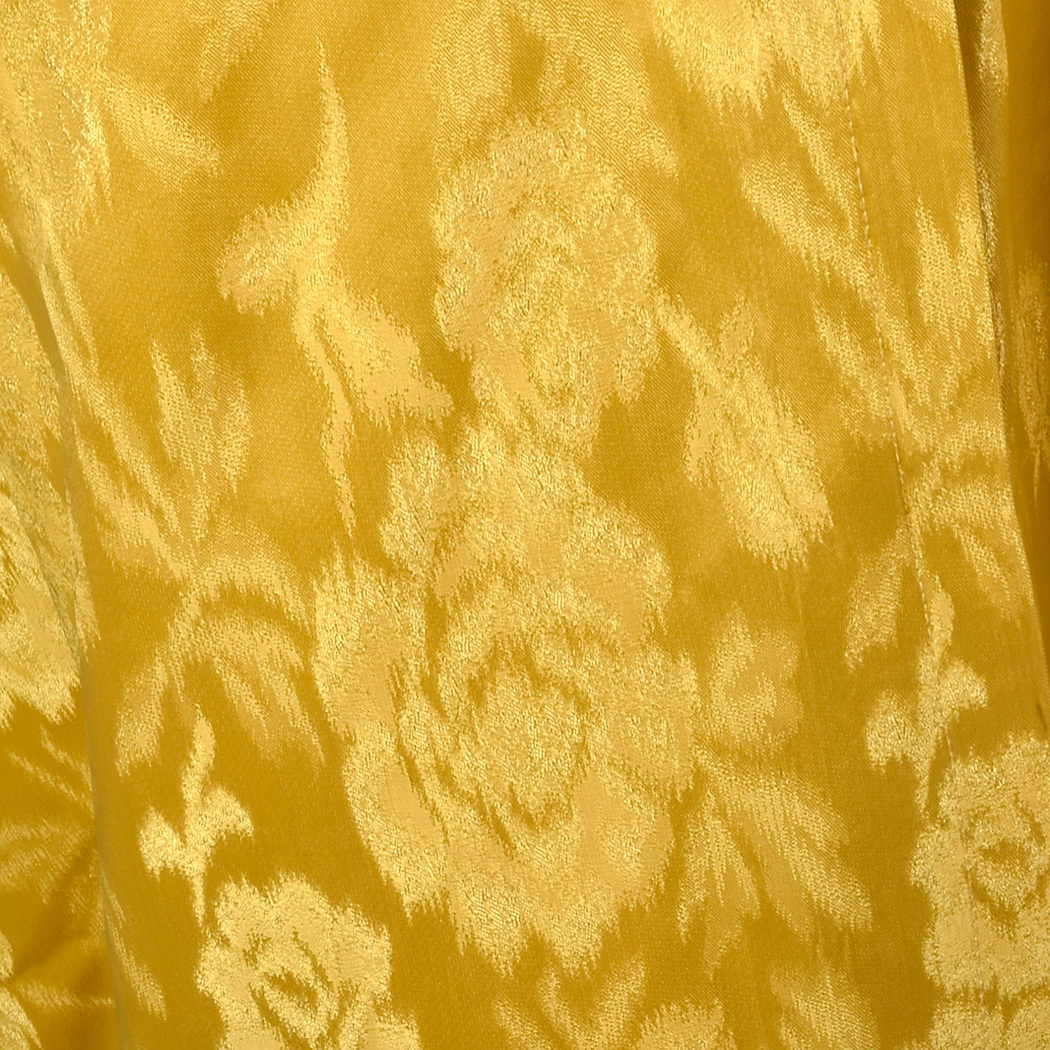 Medium 1960s Dress Gold Weave Brocade Maxi Casual Gown