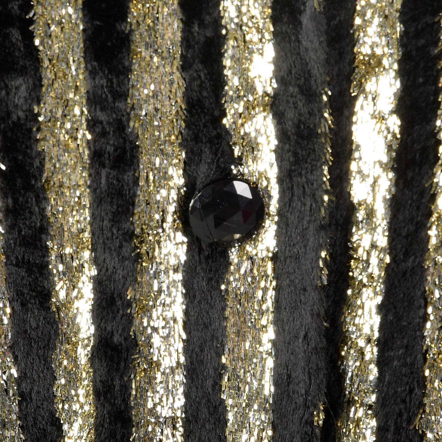 1980s Caroline Charles Gold and Black Skirt Set