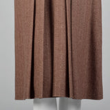1970s Oscar de la Renta Long Sleeve Wool Dress