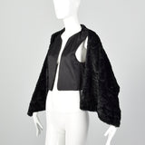 Comme des Garcons Black Faux Fur Vest