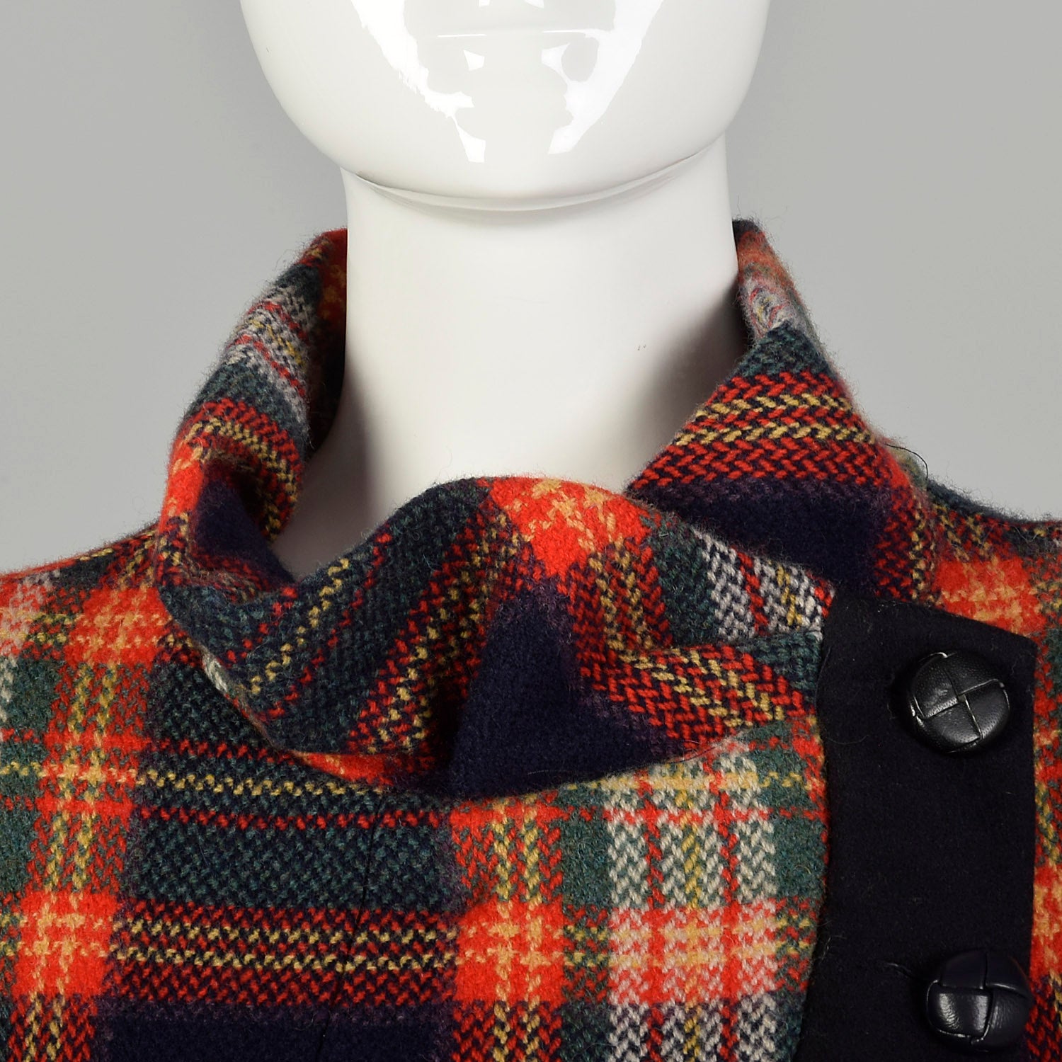 Fall 2008 LAMB Gwen Stefani Asymmetric Multi-Color Plaid Jacket