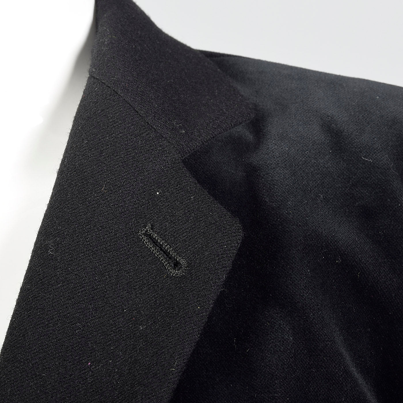 1980s Giorgio Armani Black Velvet Coat