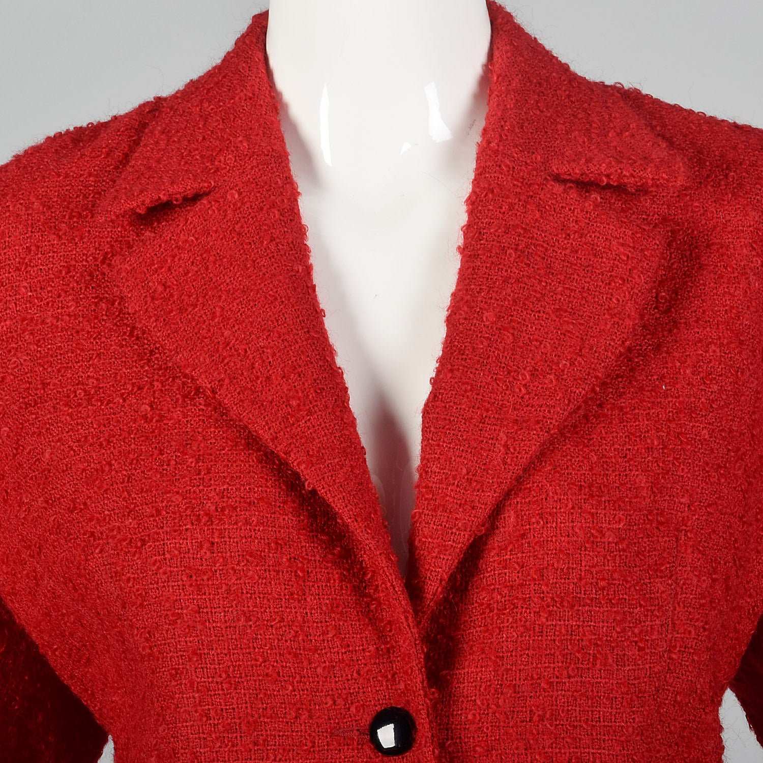 1960s Pierre Cardin Red Wool Skirt Suit