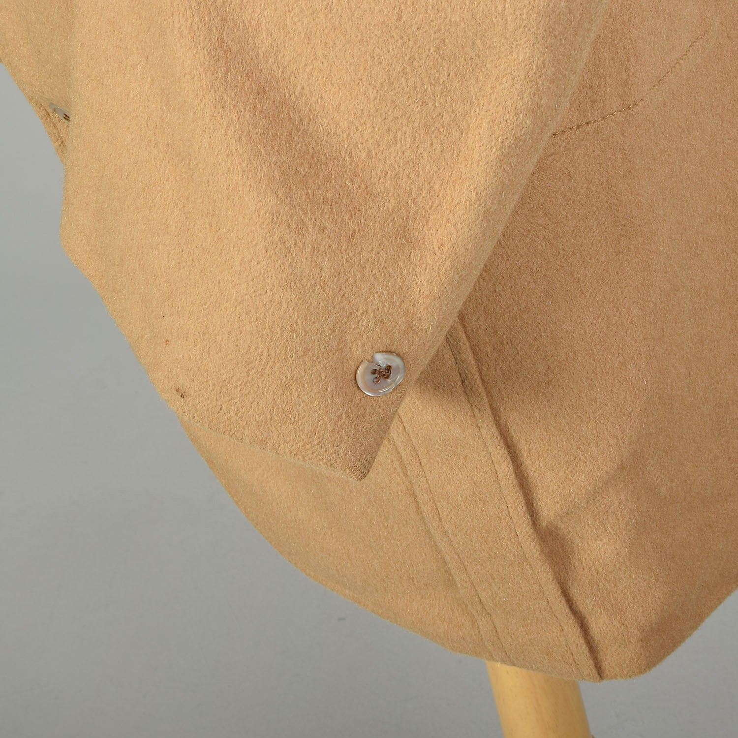Large 1980s Norfolk Jacket Tan Belted Camel Hair Coat